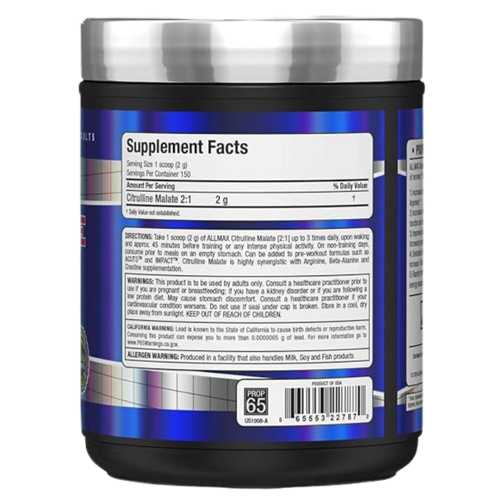 Citrulline Malate 2:1 | ALLMAX | 150 Servicios