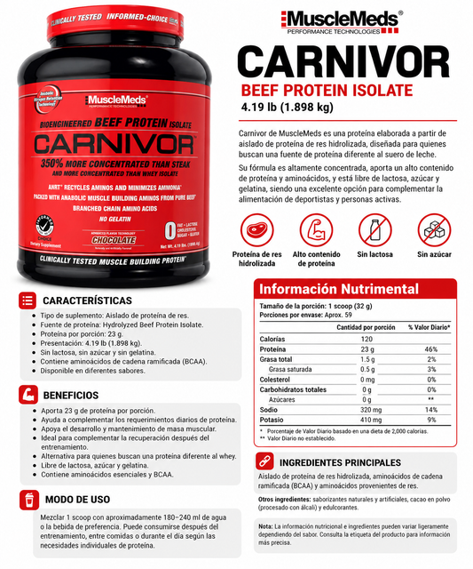 Carnivor Beef Protein | 4.2 LB | MuscleMeds