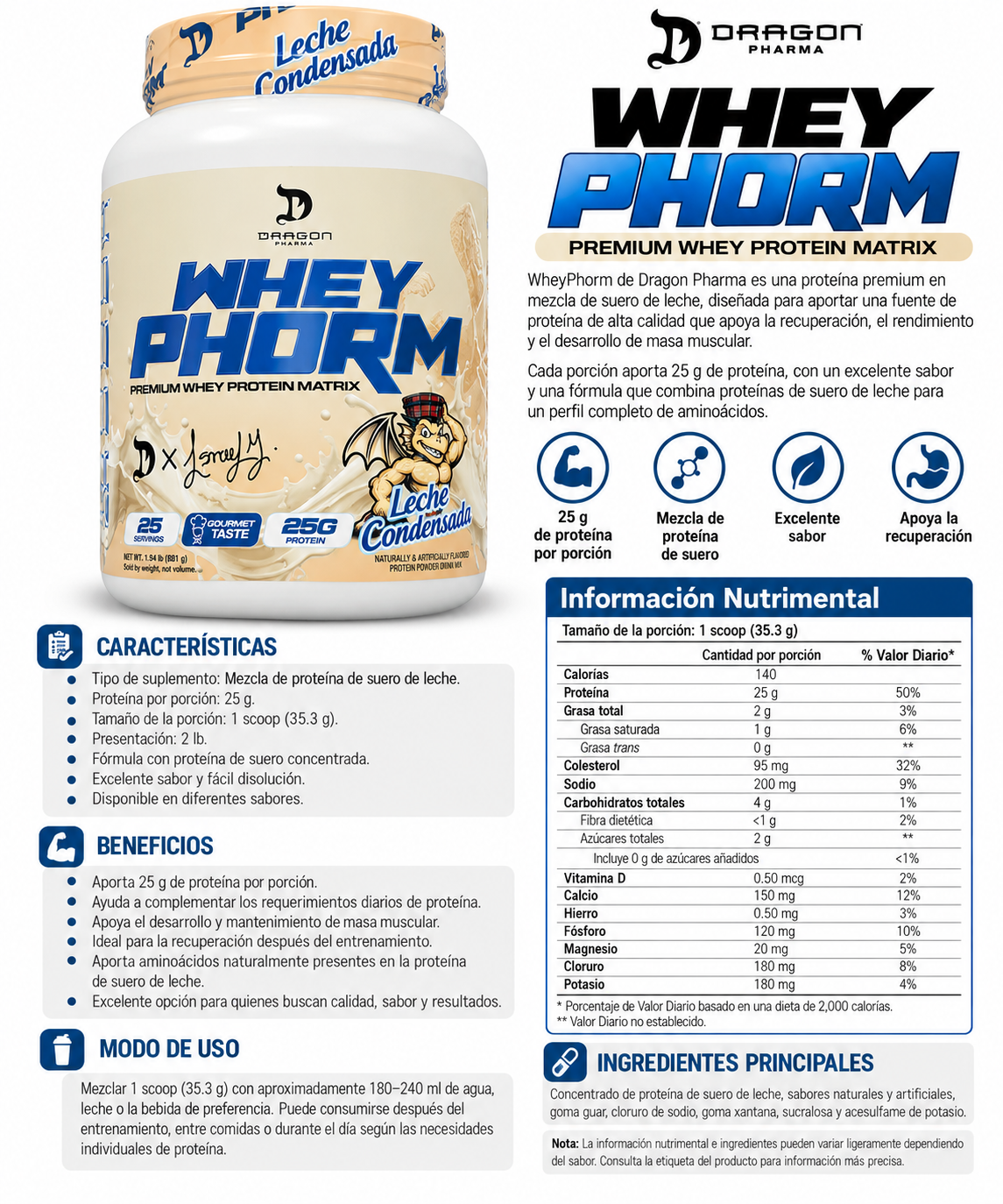 WheyPhorm | 2 lb | Dragon Pharma