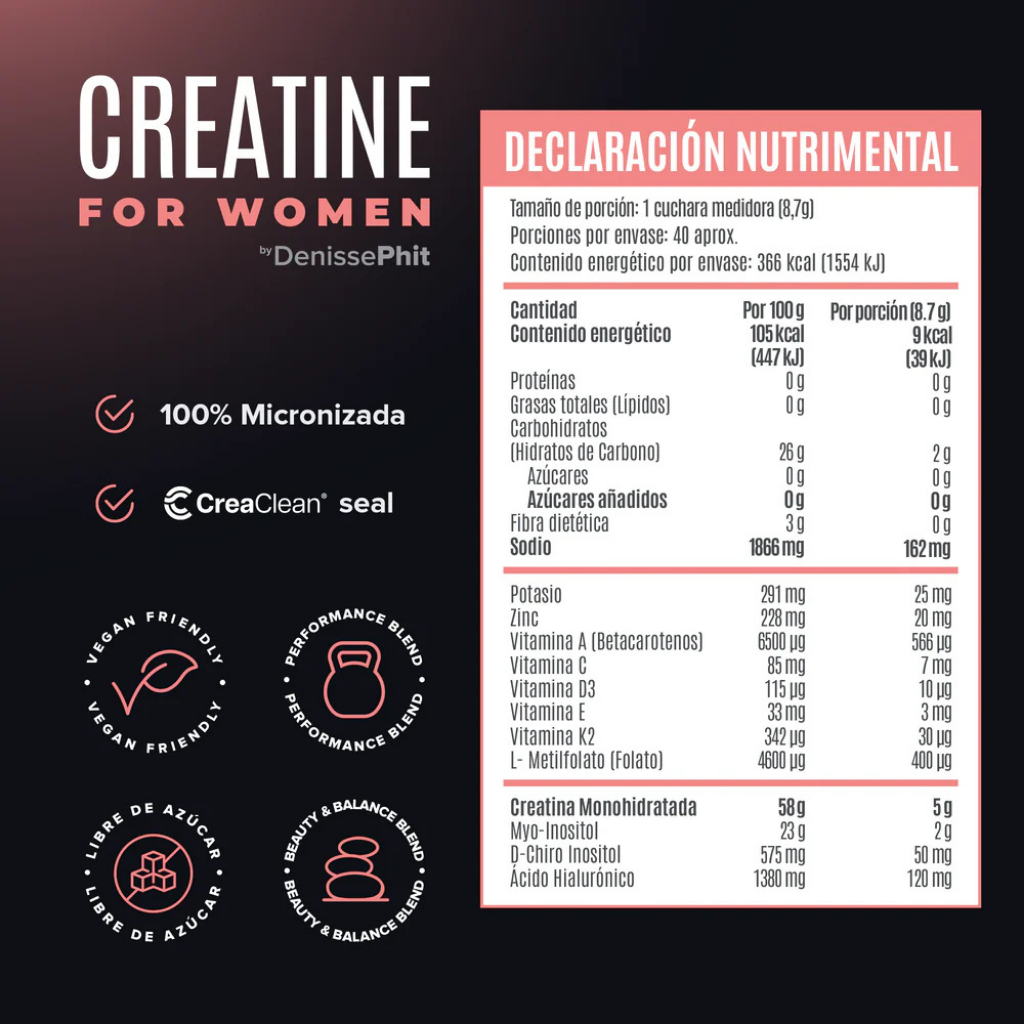 Creatina For Women Birdman 40 Servs