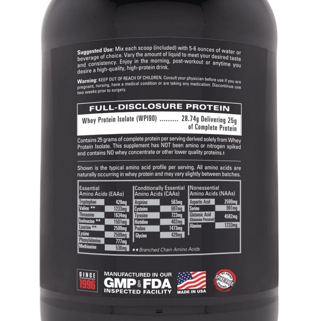 Whey Protein Isolate Unflavored | 2 lb | NutraBio