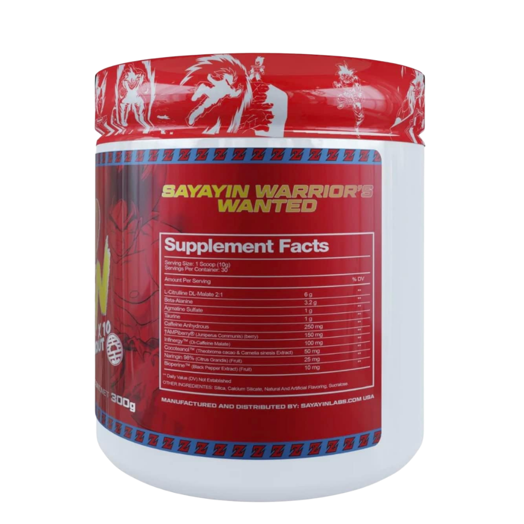 Kaioken X10 Red Pre-Workout | Sayayin Labs | 30 Servicios
