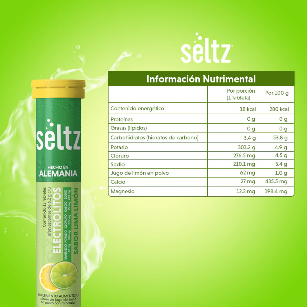 Electrolitos Efervescentes | 13 Tabletas | Seltz
