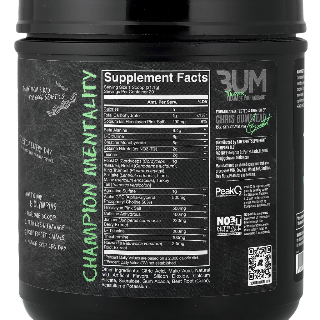 Thuper Thavage | 40 Servicios | RAW Nutrition
