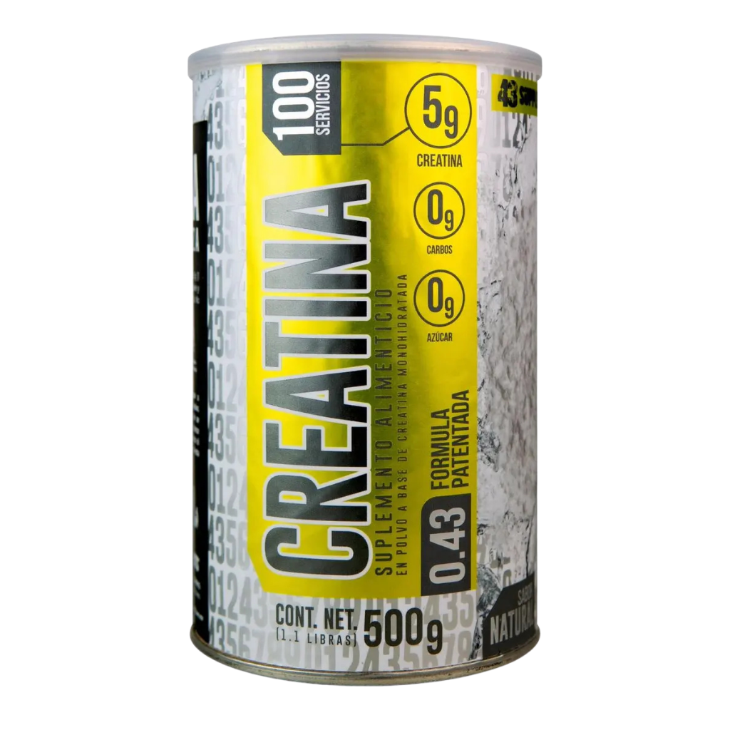 Creatina Monohidratada | 43 Supplements | 500 g