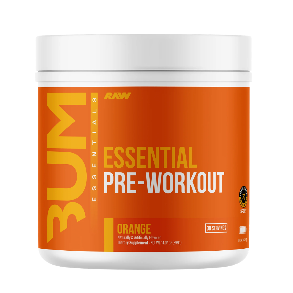 Bum Essential Pre-Workout | RAW Nutrition | 30 Servicios