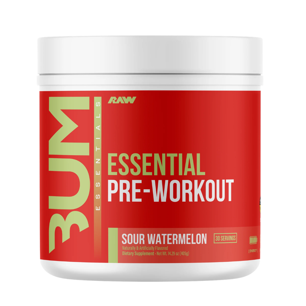Bum Essential Pre-Workout | RAW Nutrition | 30 Servicios