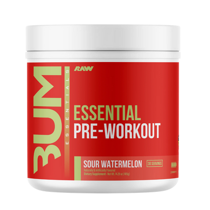 Bum Essential Pre-Workout | RAW Nutrition | 30 Servicios