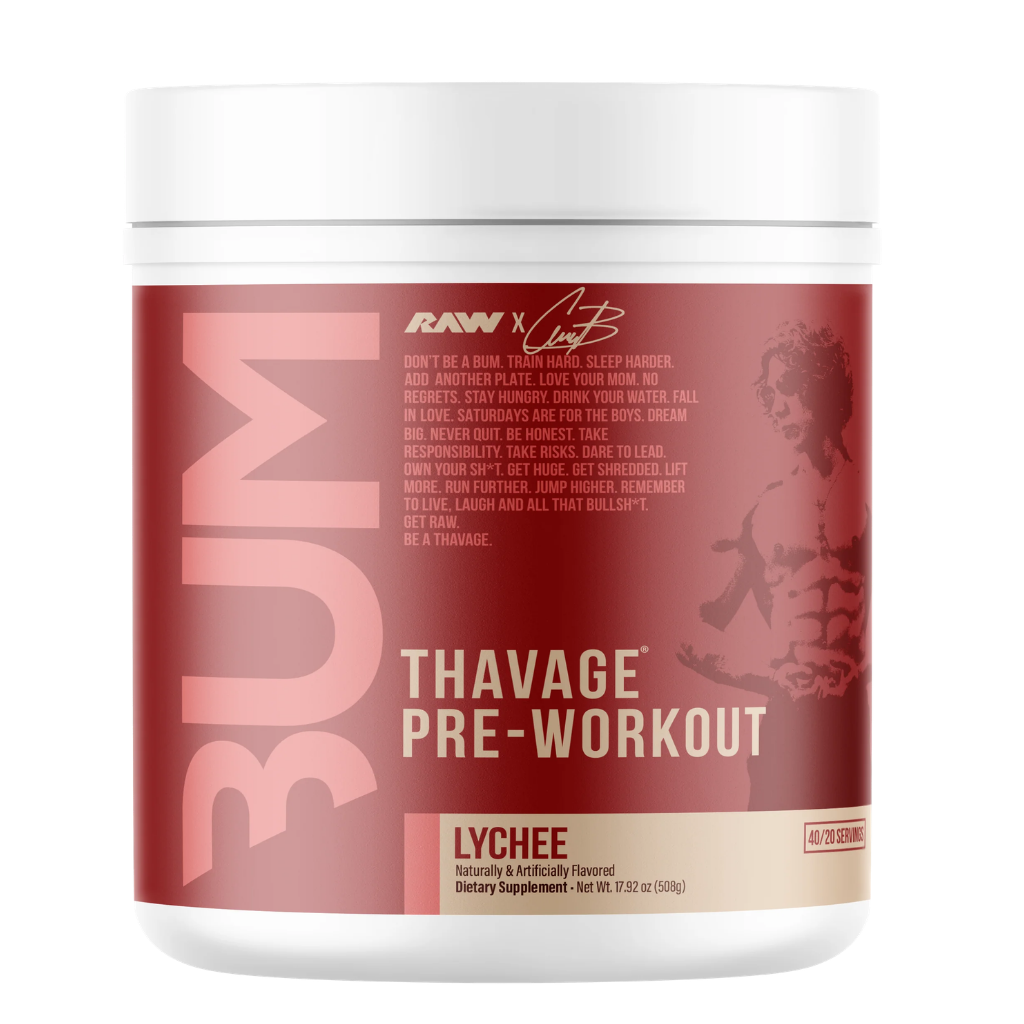 Thavage Pre-Workout | RAW Nutrition | 40/20 Servicios