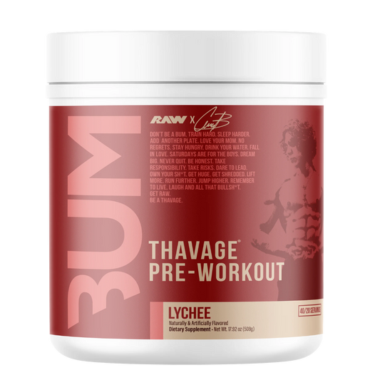 Thavage Pre-Workout | RAW Nutrition | 40/20 Servicios