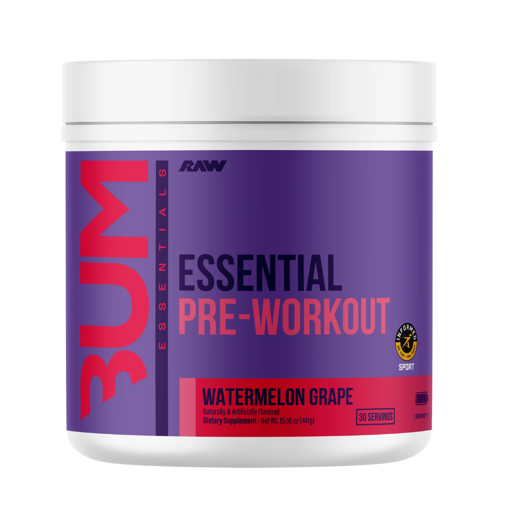 Bum Essential Pre-Workout | RAW Nutrition | 30 Servicios