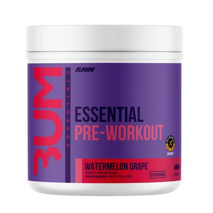 Bum Essential Pre-Workout | RAW Nutrition | 30 Servicios