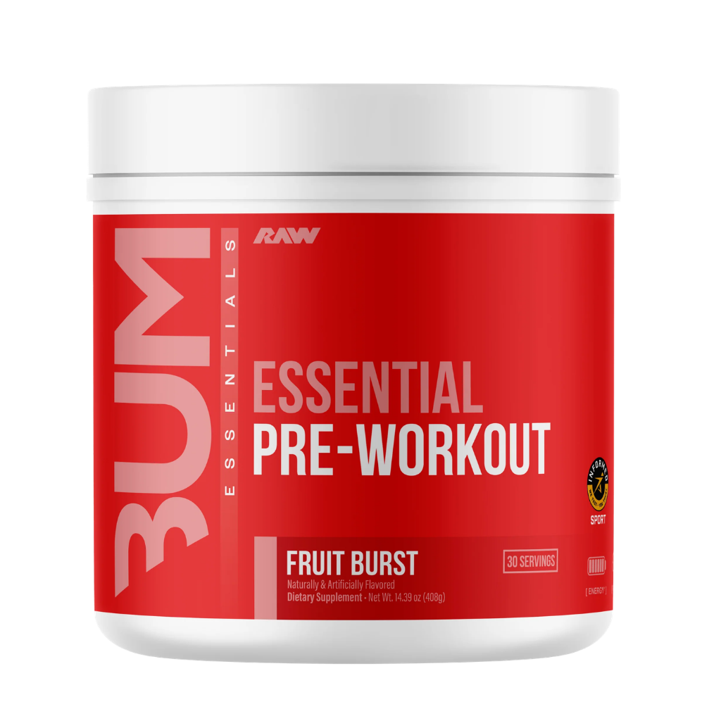 Bum Essential Pre-Workout | RAW Nutrition | 30 Servicios