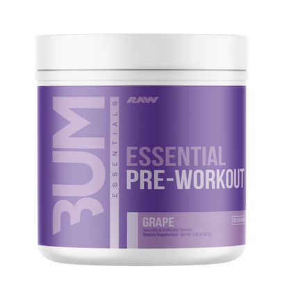 Bum Essential Pre-Workout | RAW Nutrition | 30 Servicios