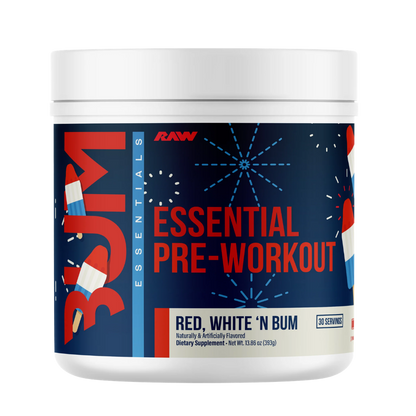 Bum Essential Pre-Workout | RAW Nutrition | 30 Servicios