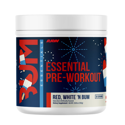 Bum Essential Pre-Workout | RAW Nutrition | 30 Servicios
