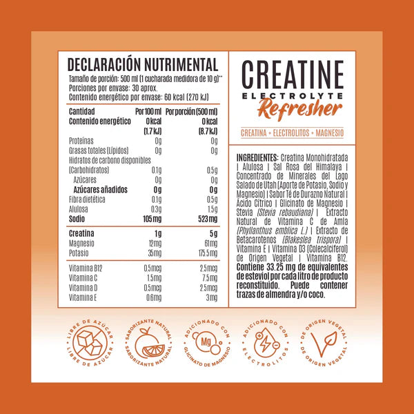Creatine Electrolyte Refresher | Birdman | 30 Servicios