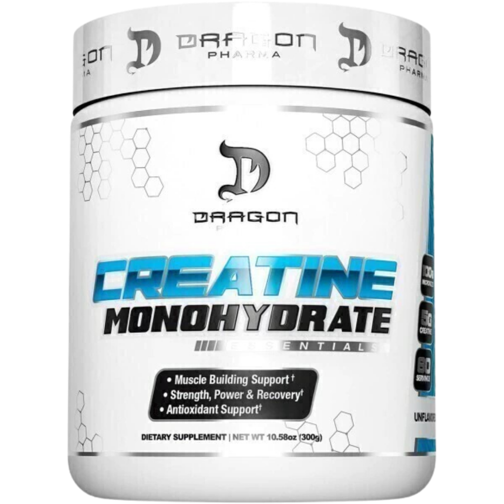 Creatina Monohidratada Dragon Pharma | 300 g 60 Servs | Sin Sabor