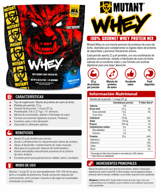 Mutant Whey | 5 lb | Mutant