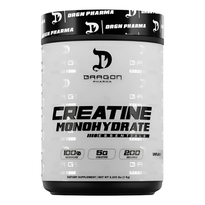 Creatina Monohidratada Dragon Pharma | 200 Servicios | Sin Sabor