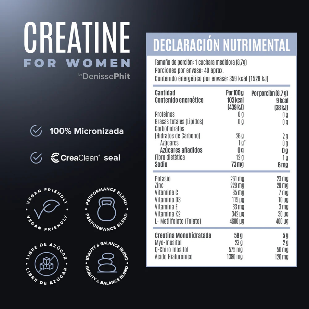 Creatina For Women Birdman 40 Servs
