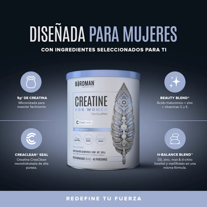 Creatina For Women Birdman 40 Servs