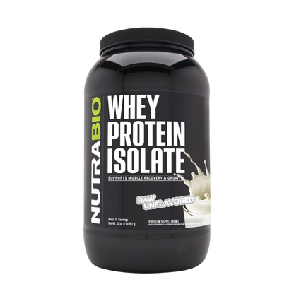 Whey Protein Isolate Unflavored | 2 lb | NutraBio