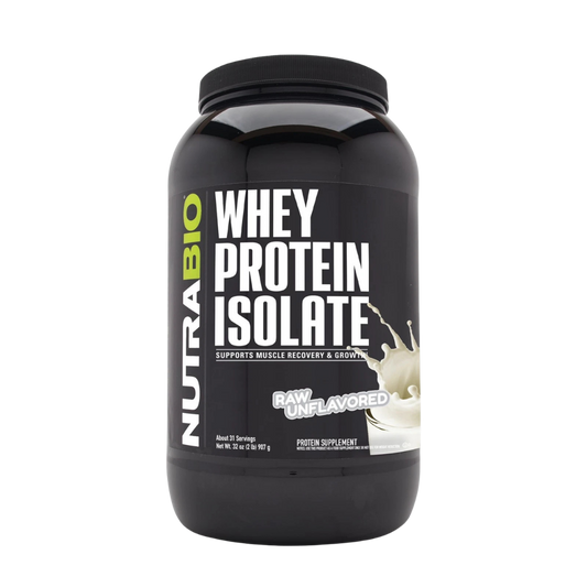 Whey Protein Isolate Unflavored | 2 lb | NutraBio