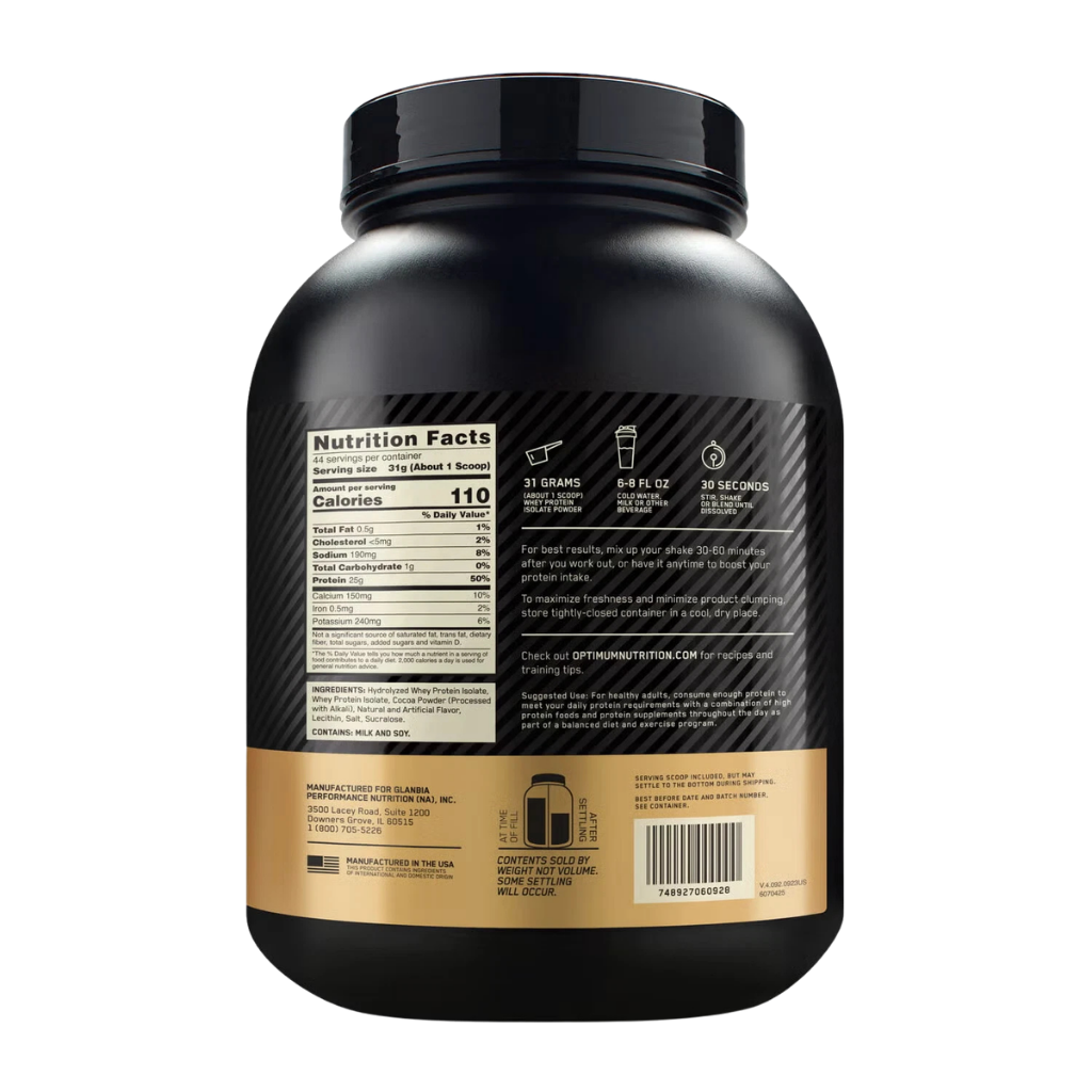 Gold Standard 100% Isolate | 3 lb | Optimum Nutrition