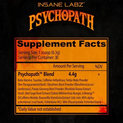 Psychopath | Insane Labz | 30 Servicios