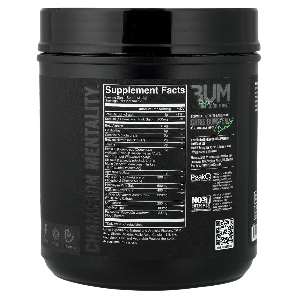 Thuper Thavage | 40 Servicios | RAW Nutrition